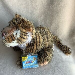 GANZ Retired Webkinz Plush Striped Tiger HM032 Stuffed Animal Toy with Code